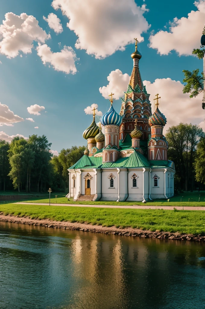 Russian Church on the river bank