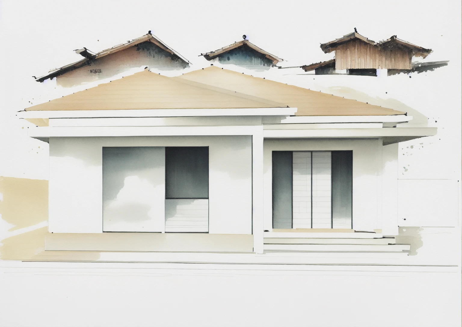 (masterpiece, best quality:1.2), KTHOUSE Style - Water color sketch, Water color style