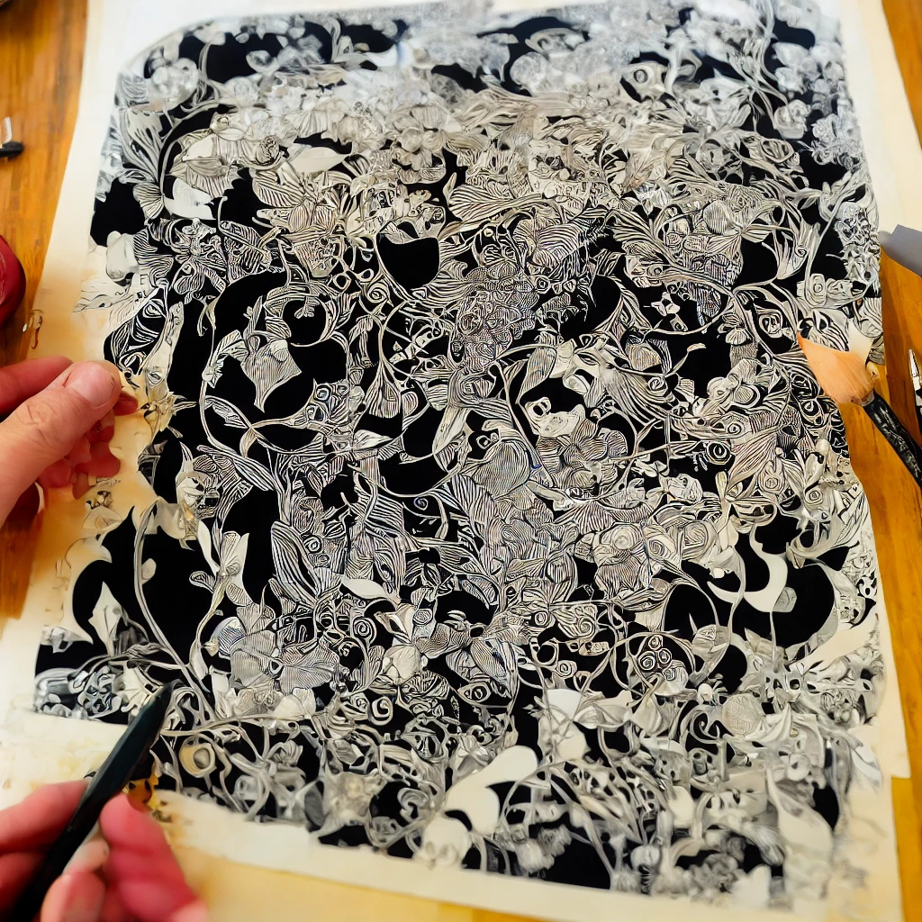Create a black and white oligui illustration, made with fine liner hatching, of a character in the style of Sergio Toppi.