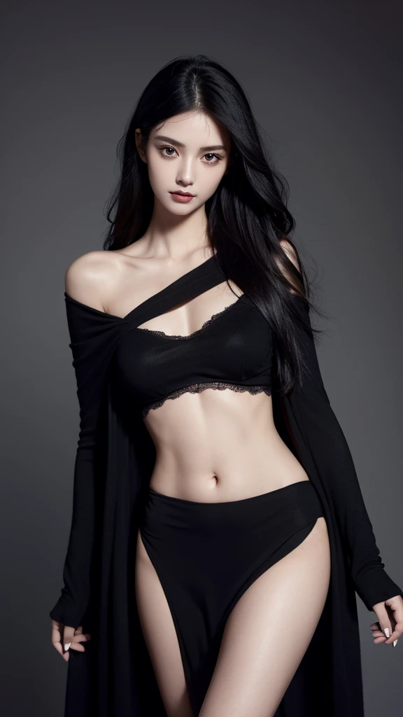Black hair bob, (RAW photo, realism: 1.8), (very dark lip gloss, dark lipstick, very many eyelashes, very dark black eyeshadow, watery eyes, crying, very angry, bloodshot eyes, high quality, high resolution, depth of field, chromatic aberration, caustics, wide light, natural colors, Japanese, girl) stare at viewer, angry, very soft big breasts, necklace, Chokers, bracelets, earrings, areolas protruding from black and very small bras, large breasts that seem to spill out of bras, bras that are transparent, the shape of the tip of the boobs is clearly visible, many moles on the chest, Whole body, beautiful legs, wearing accessories on the waist, crotch not hidden, pubic hair visible, pubic shape clearly visible, a lot of exposure, beautiful skin, glossy skin, very sexy body line