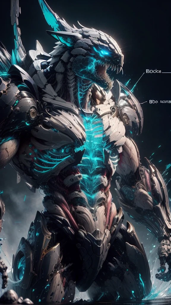 of尾巴ed, ultra-of尾巴ed, masterpiece, 8k wallpaper,(bio Mecha:1.5),(Mecha:1.4),
, (muscle:1.3), (muscle tissue:1.5), (colorful Mecha:1.4)
(dramaticangle:1.3),(Dynamic Angle,:1.2), (Mecha ofsign (of):1.6), (mdof:1.3),
, No humans, 黑色Mecha,Wears a black loincloth，人形monster,  Big Tail, 独自of, Mecha, Science fiction, 永恒of, Luminescence, teeth, nails, White eyes, monster, 簡單of背景, sharp teeth, English text, nail，saliva，Excessive white saliva