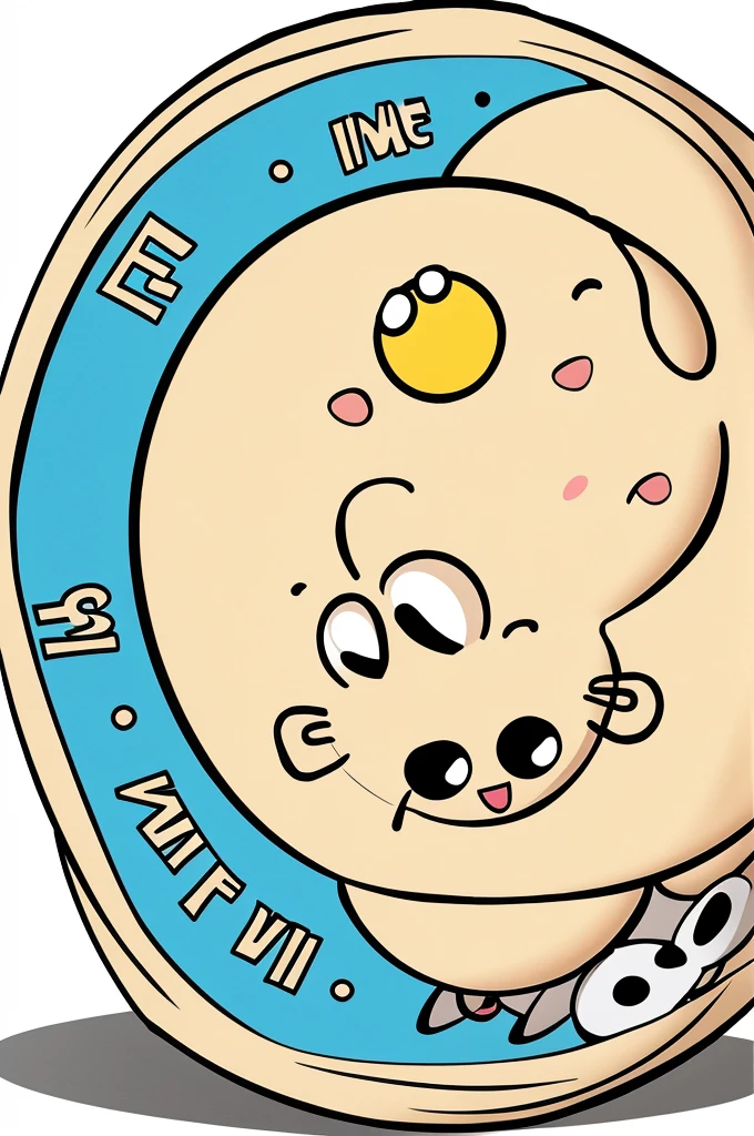 cute cartoon,Round,progress