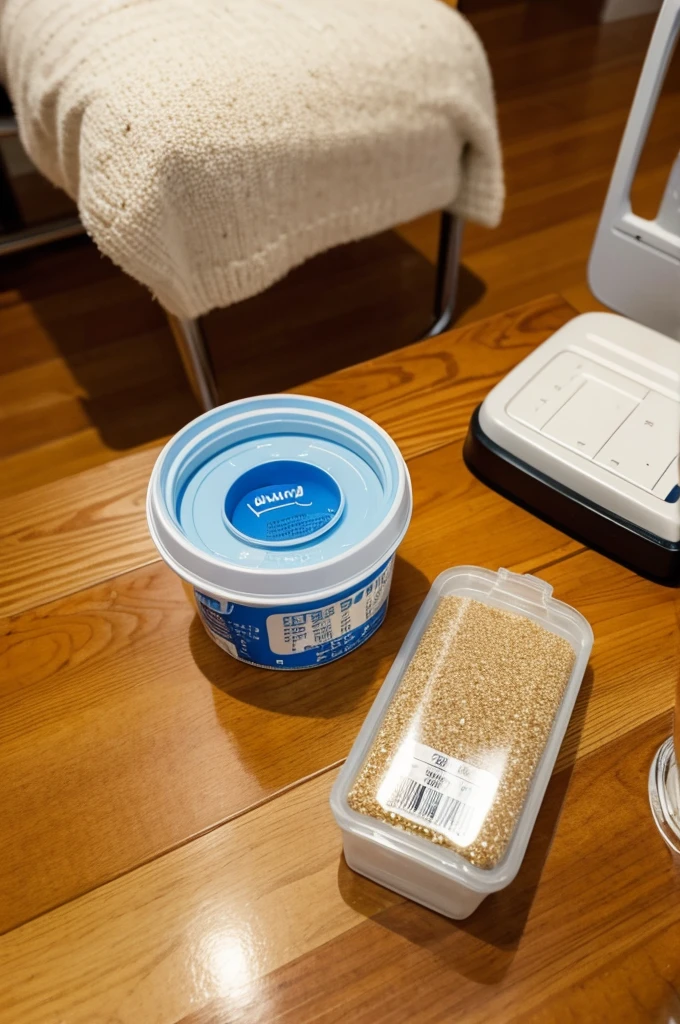 In a warm room、There is a 999 cold medicine granule on the table.