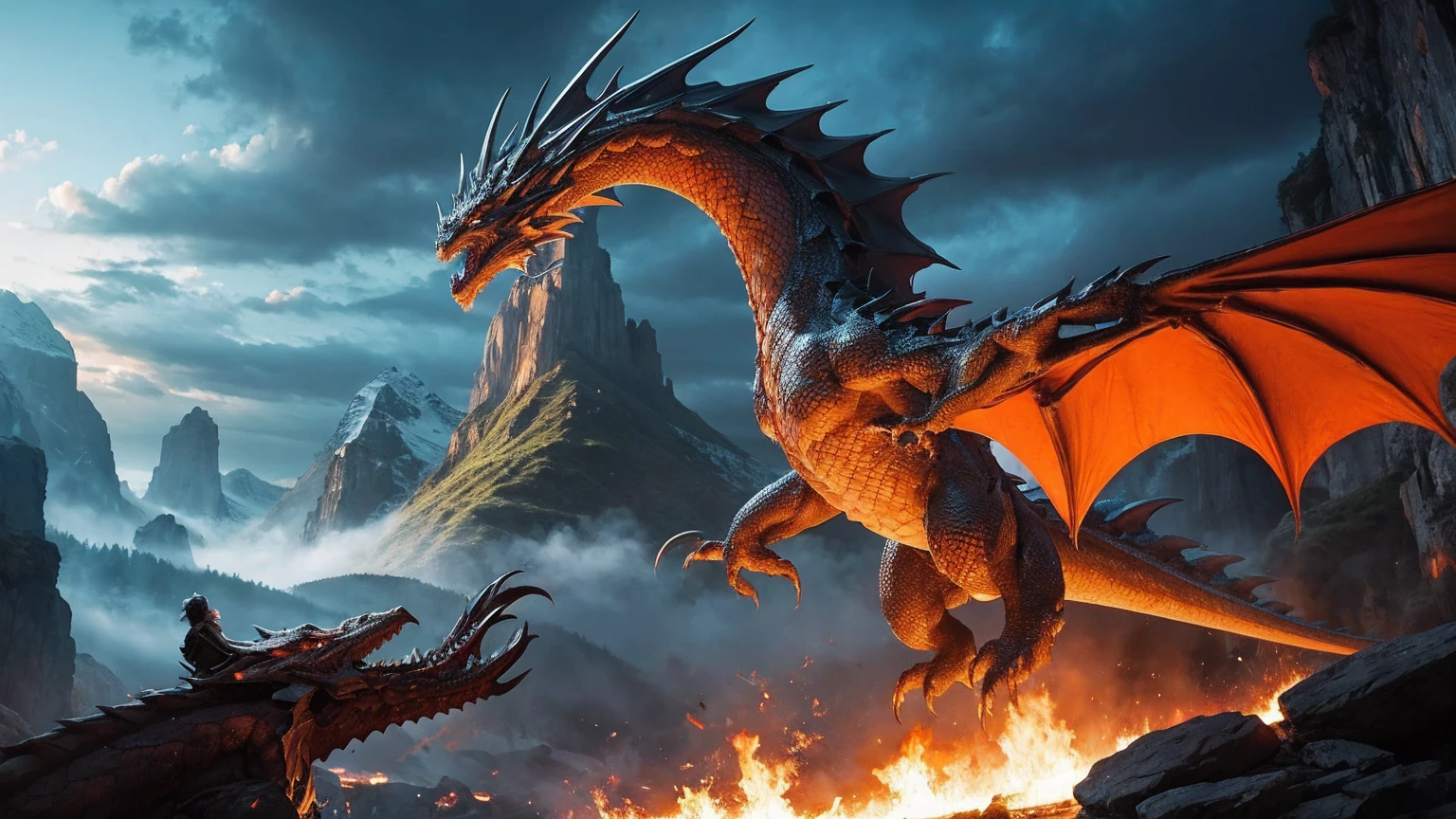 Highest quality、masterpiece、universe、dragon、strong