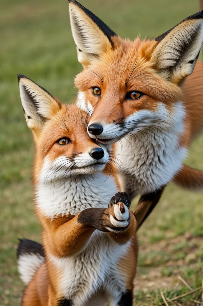 A fox popping a pimple
