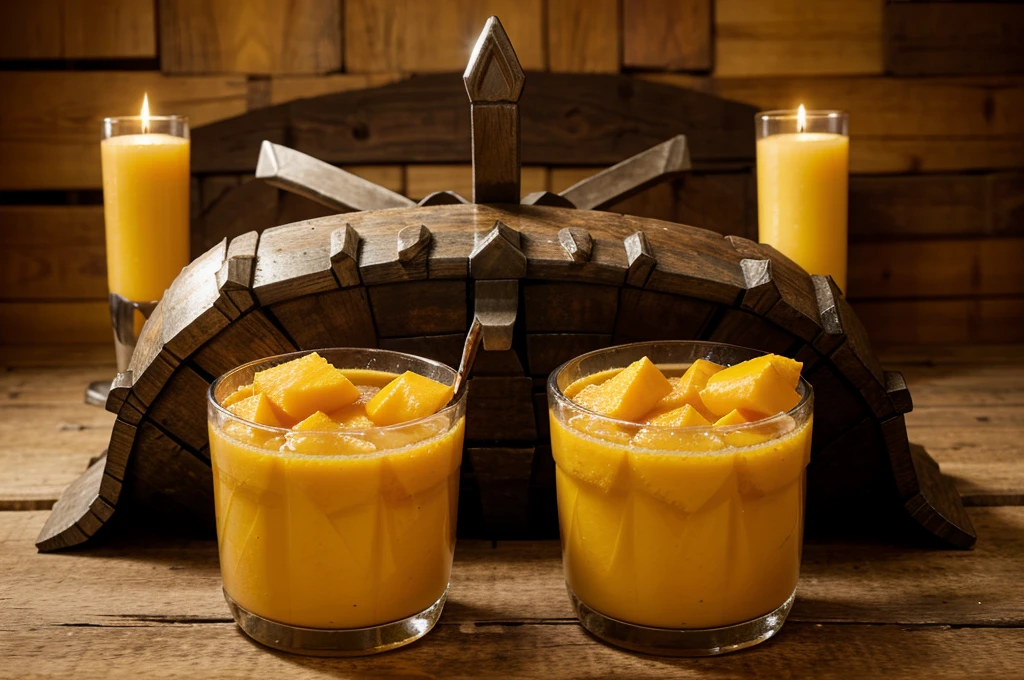 hachas vikingas de acero con mango de cuero
