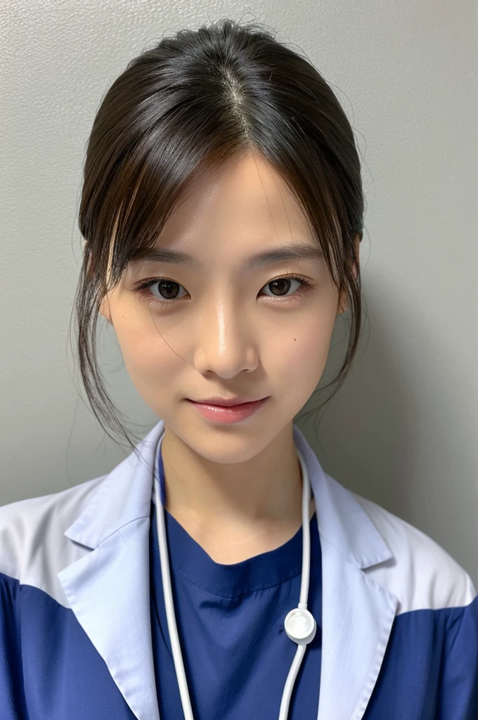 ((Highest quality)), ((masterpiece)), (detailed),Perfect Face,Japanese,Female doctor,White