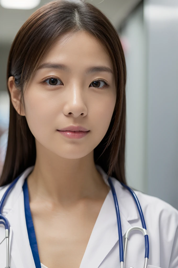 ((Highest quality)), ((masterpiece)), (detailed),Perfect Face,Japanese,Female doctor,White