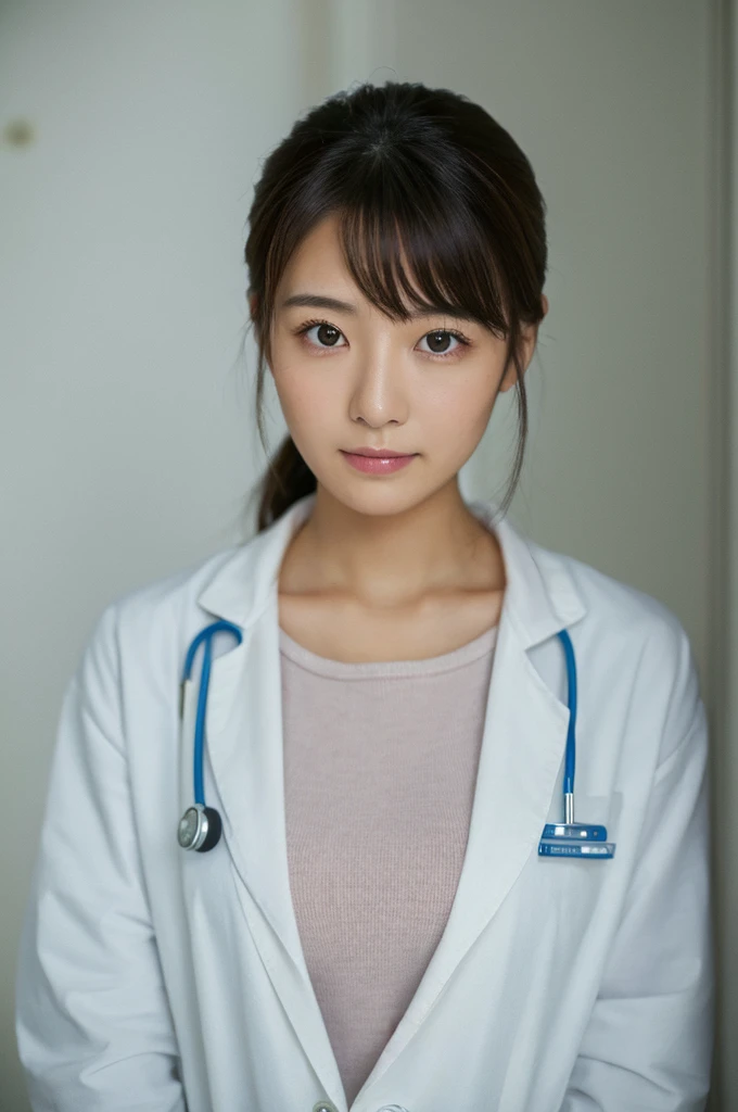 ((Highest quality)), ((masterpiece)), (detailed),Perfect Face,Japanese,Female doctor,White