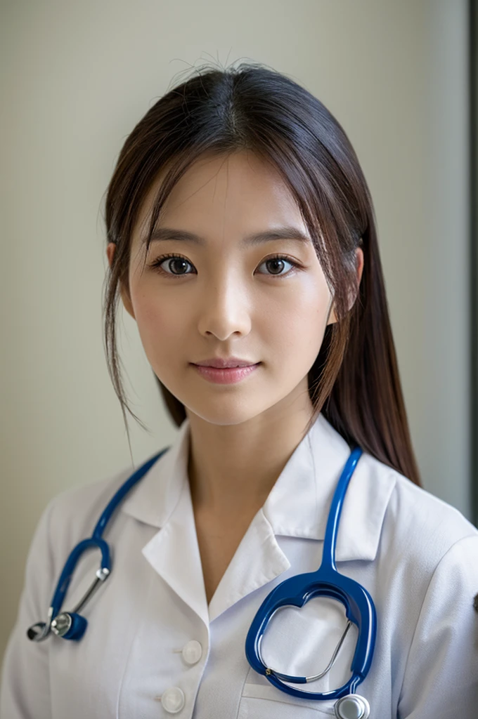 ((Highest quality)), ((masterpiece)), (detailed),Perfect Face,Japanese,Female doctor,White