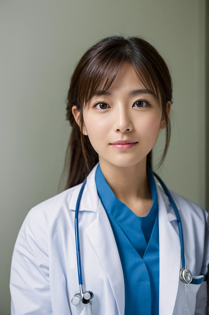 ((Highest quality)), ((masterpiece)), (detailed),Perfect Face,Japanese,Female doctor,White