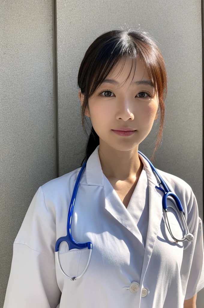 ((Highest quality)), ((masterpiece)), (detailed),Perfect Face,Japanese,Female doctor,White