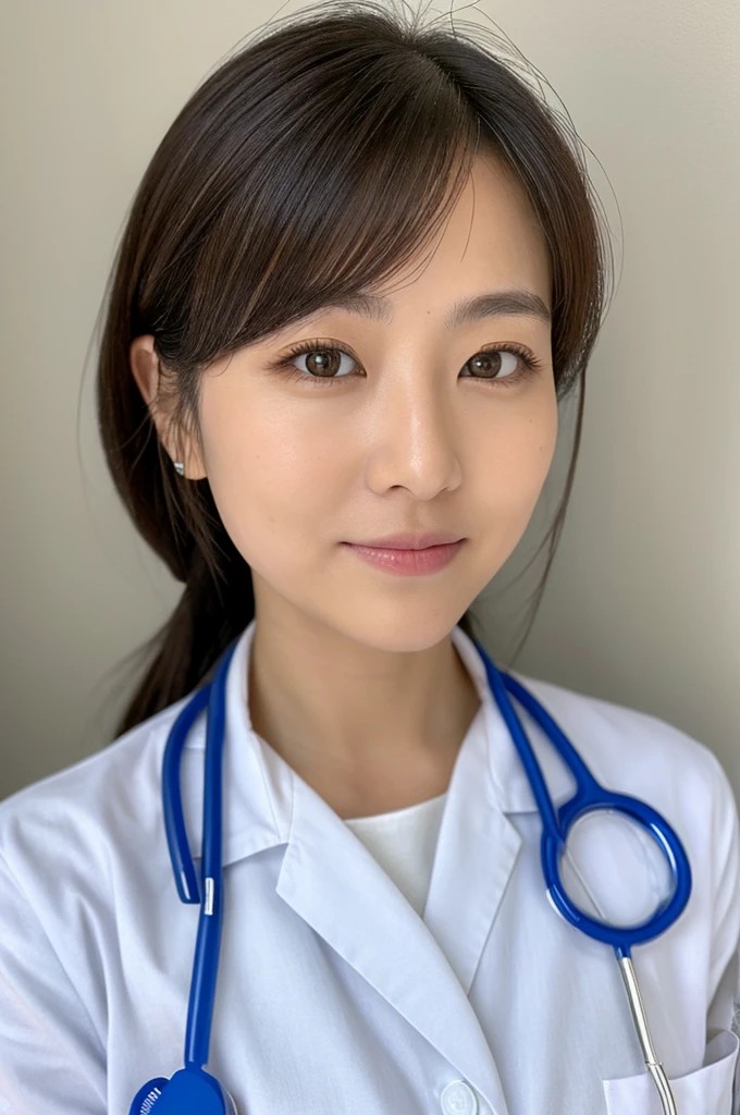 ((Highest quality)), ((masterpiece)), (detailed),Perfect Face,Japanese,Female doctor,White