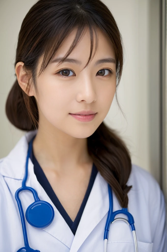 ((Highest quality)), ((masterpiece)), (detailed),Perfect Face,Japanese,Female doctor,White