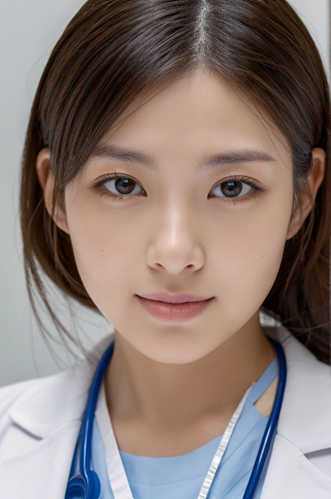 ((Highest quality)), ((masterpiece)), (detailed),Perfect Face,Japanese,Female doctor,White