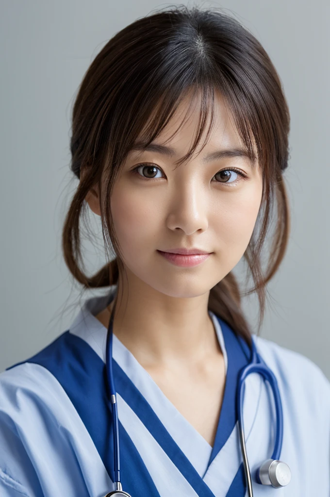 ((Highest quality)), ((masterpiece)), (detailed),Perfect Face,Japanese,Female doctor,White