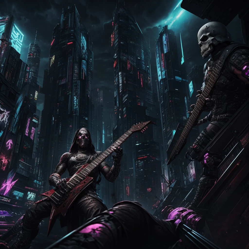 deathcore, cyberpunk, guitar, djent, doom