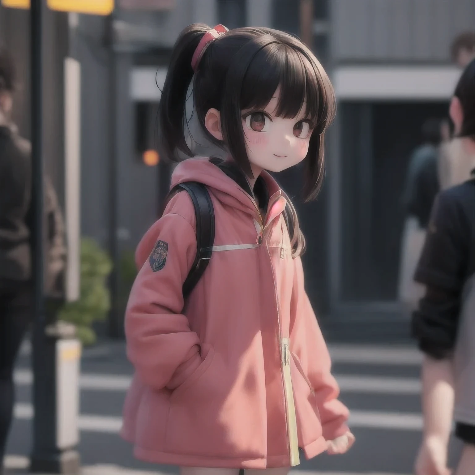 araffe girl walking down the street with a cell phone in her hand, chiho, harumi, nanae kawahara, sui ishida, yasumoto oka, kinu nishimura, junko enoshima, kiyoko suzuki, rinko kawaichi, aoi ogata, nishihara isao, shiori teshirogi(masterpiece, best quality:1.2), 1girl, solo,there is a woman that is smiling and looking at the camera, chiho ashima, with short hair, joy ang, close-up portrait film still, yun ling, inspired by Li Mei-shu, sui ishida with black hair, screenshot from a movie, inspired by Ma Yuanyu, inspired by Li Fangying, movie screencap