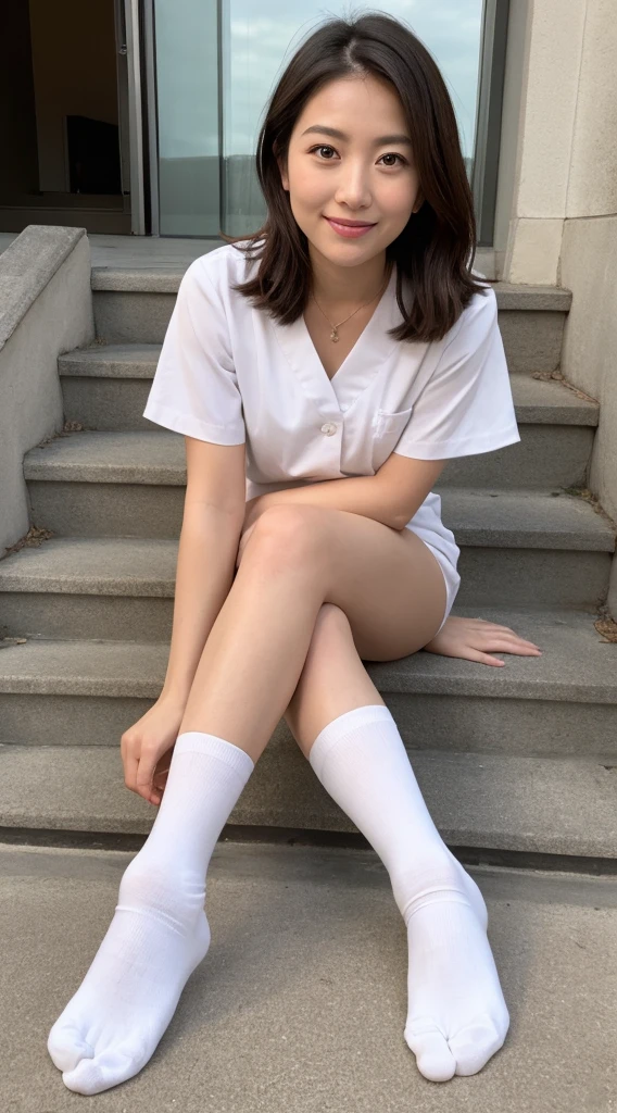 A 28year-old woman in a white nurse uniform sits with her legs apart, Exposing panties. nurse ÉO
H15, Wearing slightly 超リアルな dirty Nike short
white socks, Wearing nurse clothes, nurse, nurse girl, Wear short socks, Sitting in thigh-high socks, Wearing a pink blouse, Stretch your legs and come on, smell my feet,
(Ultra-realistic # Nike 黒のlogo 1 Try on the white socks that come with it : The socks have the # Nike logo on them. :
1.2），.
Asian Eyes Ella. White socks with the Nike logo