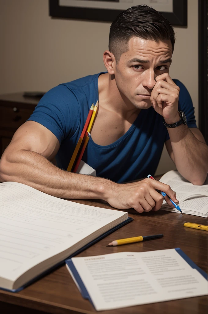 

Cena 1:
[Imagem de (Tito) segurando um (pencil with a mysterious shine)]