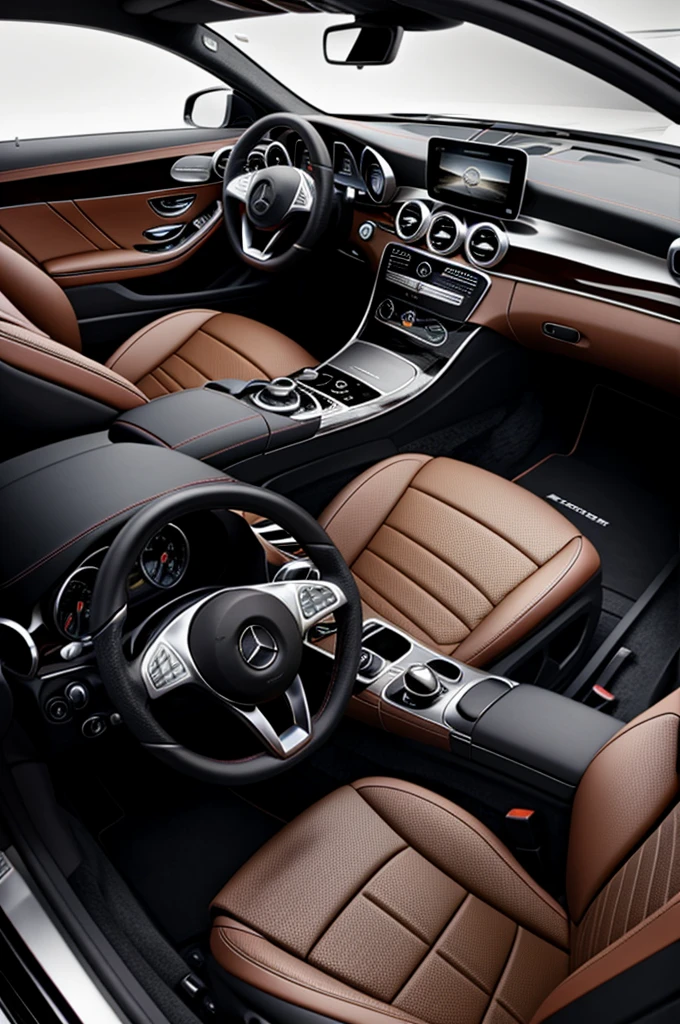 Mercedes car interior, car interior, luxury