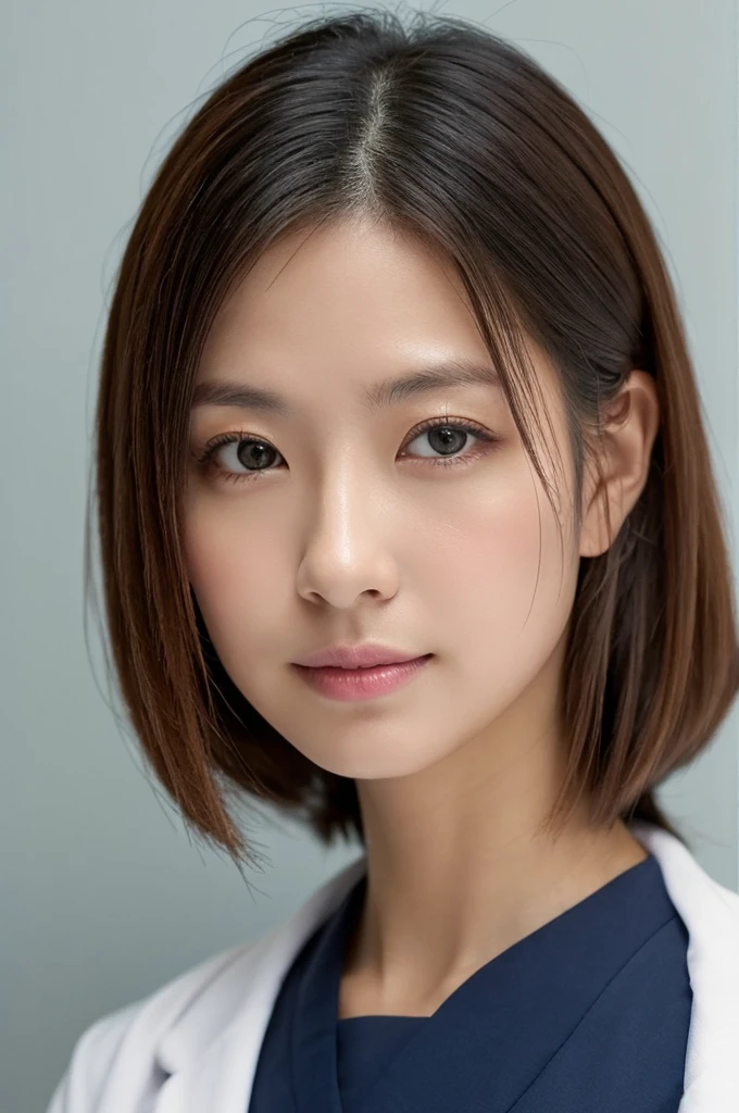 ((Highest quality)), ((masterpiece)), (detailed),Perfect Face,Japanese,Female doctor,White