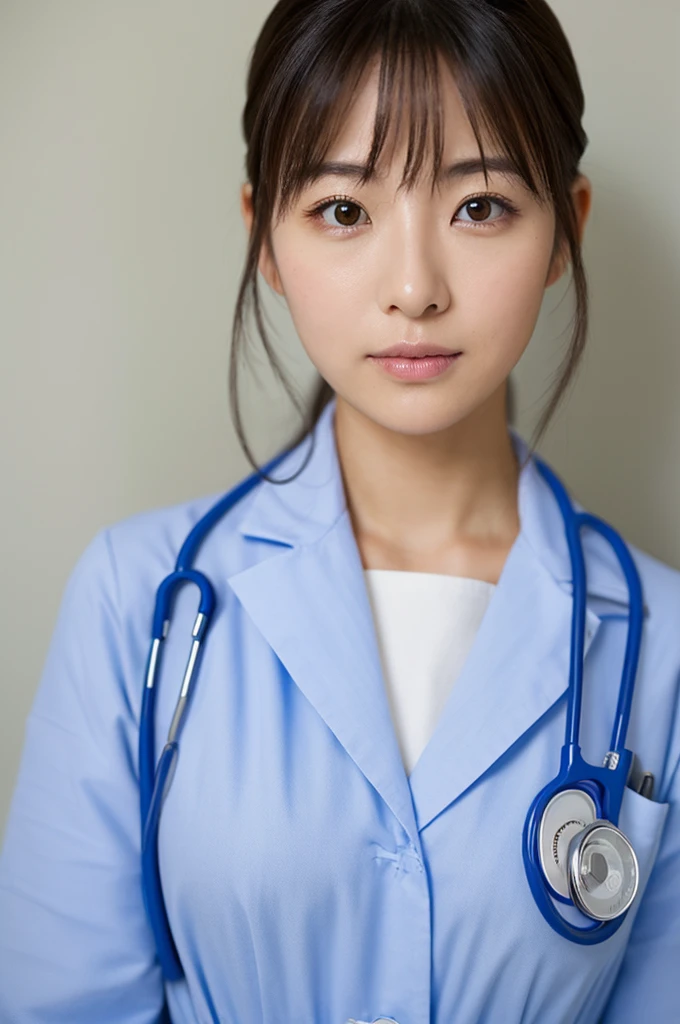 ((Highest quality)), ((masterpiece)), (detailed),Perfect Face,Japanese,Female doctor,White
