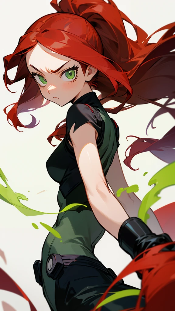 (masterpiece), best quality, expressive eyes, perfect face, highres, (female1.5), 1 girl, solo,(Tanjiro), (OriginalOutfit), (Scar,Scar on forehead, Checkered Clothes, 1Girl, Red Hair), (long red hair),(black and green plaid coat),(black pants), fantasy background, standing, upper body portrait, looking at the viewer,