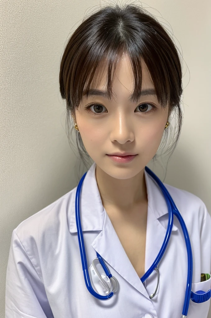 ((Highest quality)), ((masterpiece)), (detailed),Perfect Face,Japanese,Female doctor,White