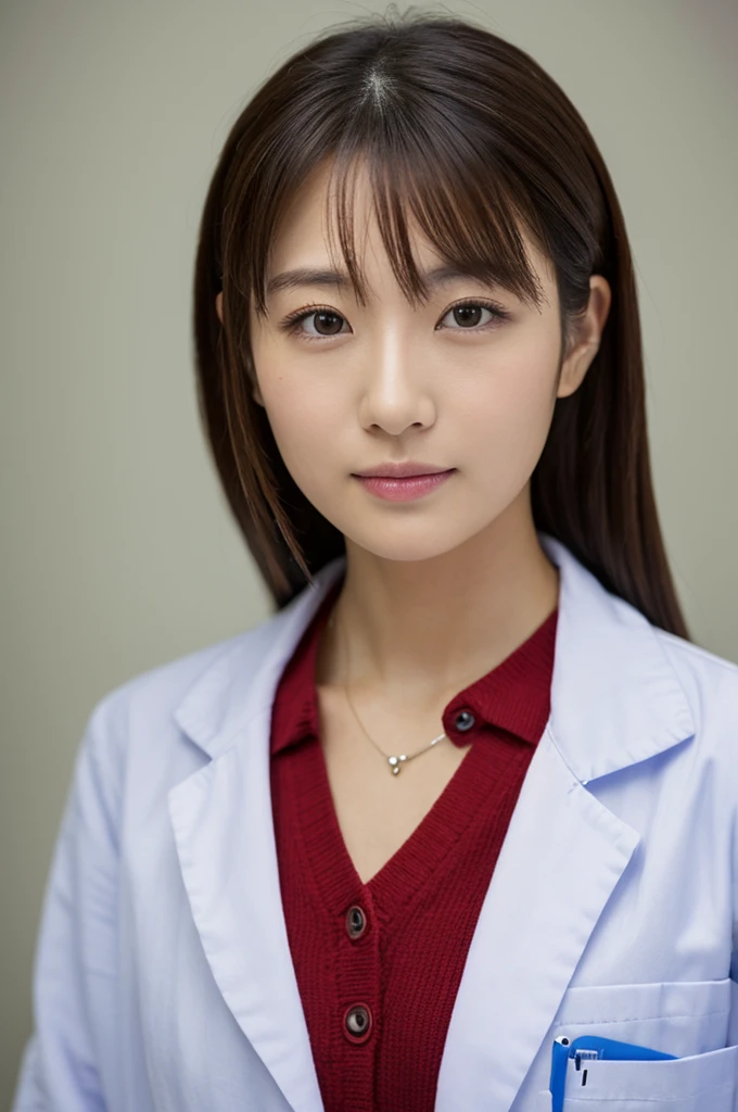 ((Highest quality)), ((masterpiece)), (detailed),Perfect Face,Japanese,Female doctor,White