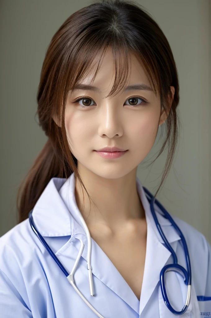((Highest quality)), ((masterpiece)), (detailed),Perfect Face,Japanese,Female doctor,White