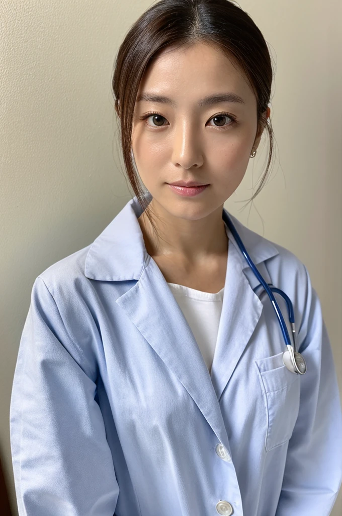 ((Highest quality)), ((masterpiece)), (detailed),Perfect Face,Japanese,Female doctor,White