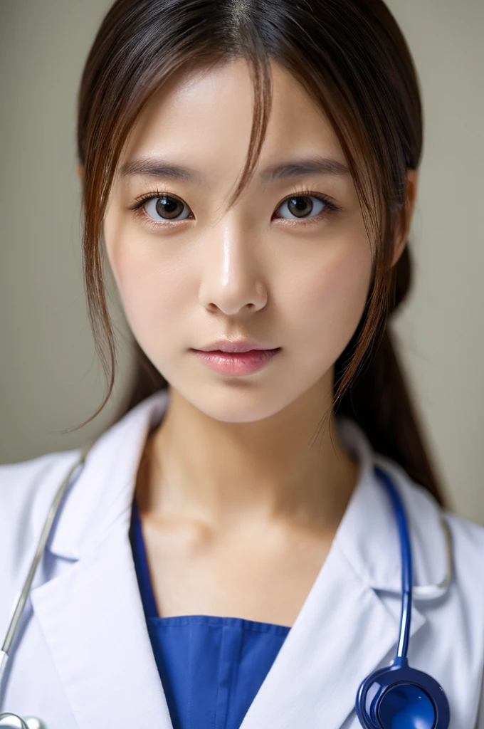 ((Highest quality)), ((masterpiece)), (detailed),Perfect Face,Japanese,Female doctor,White