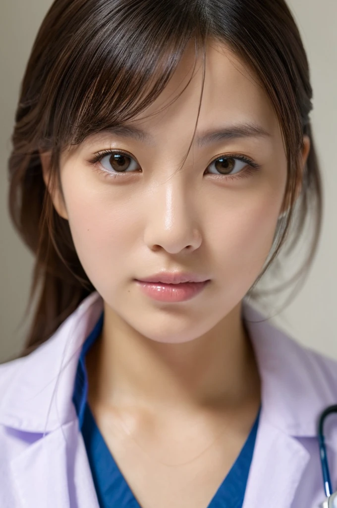 ((Highest quality)), ((masterpiece)), (detailed),Perfect Face,Japanese,Female doctor,White