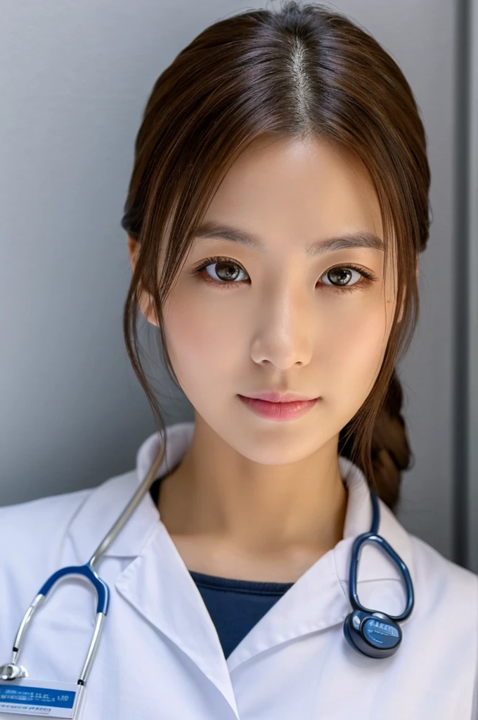 ((Highest quality)), ((masterpiece)), (detailed),Perfect Face,Japanese,Female doctor,White