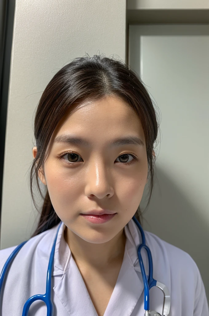 ((Highest quality)), ((masterpiece)), (detailed),Perfect Face,Japanese,Female doctor,White