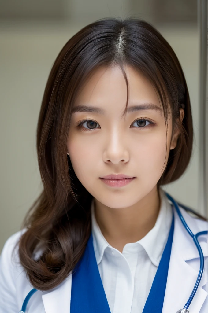((Highest quality)), ((masterpiece)), (detailed),Perfect Face,Japanese,Female doctor,White