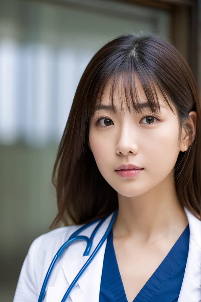 ((Highest quality)), ((masterpiece)), (detailed),Perfect Face,Japanese,Female doctor,White
