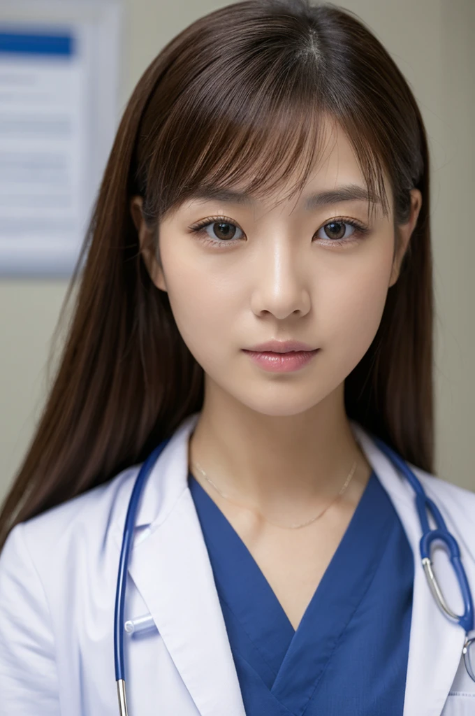 ((Highest quality)), ((masterpiece)), (detailed),Perfect Face,Japanese,Female doctor,White