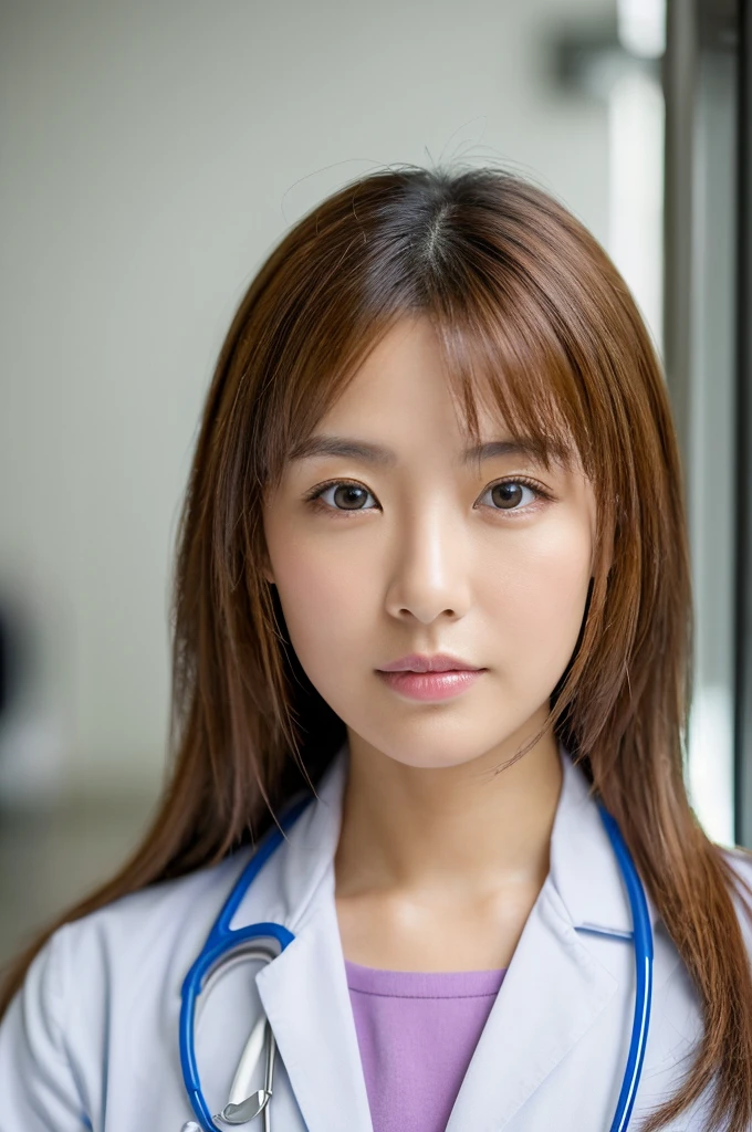 ((Highest quality)), ((masterpiece)), (detailed),Perfect Face,Japanese,Female doctor,White