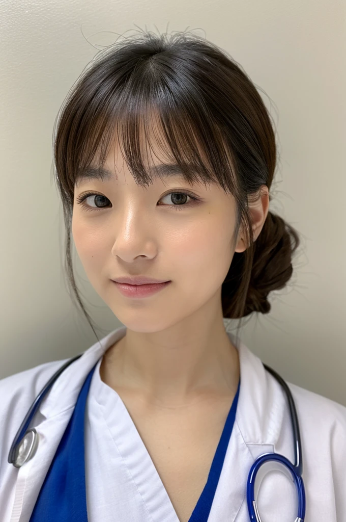 ((Highest quality)), ((masterpiece)), (detailed),Perfect Face,Japanese,Female doctor,White