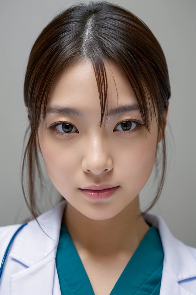 ((Highest quality)), ((masterpiece)), (detailed),Perfect Face,Japanese,Female doctor,White