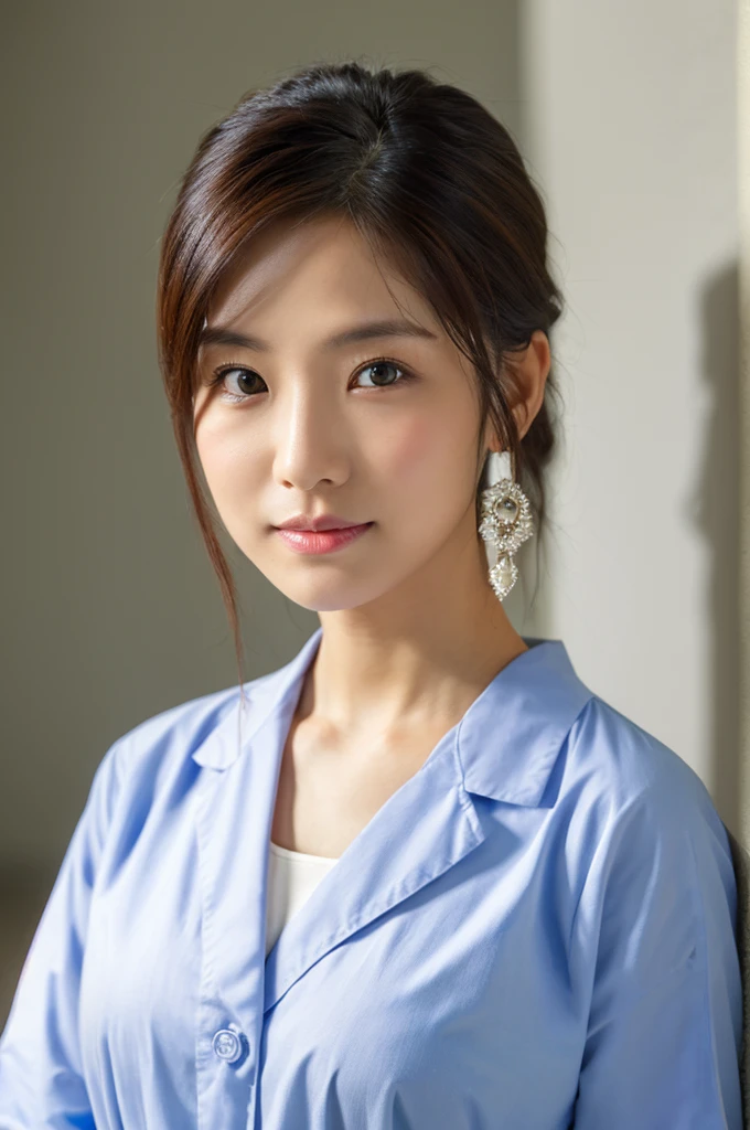 ((Highest quality)), ((masterpiece)), (detailed),Perfect Face,Japanese,Female doctor,White