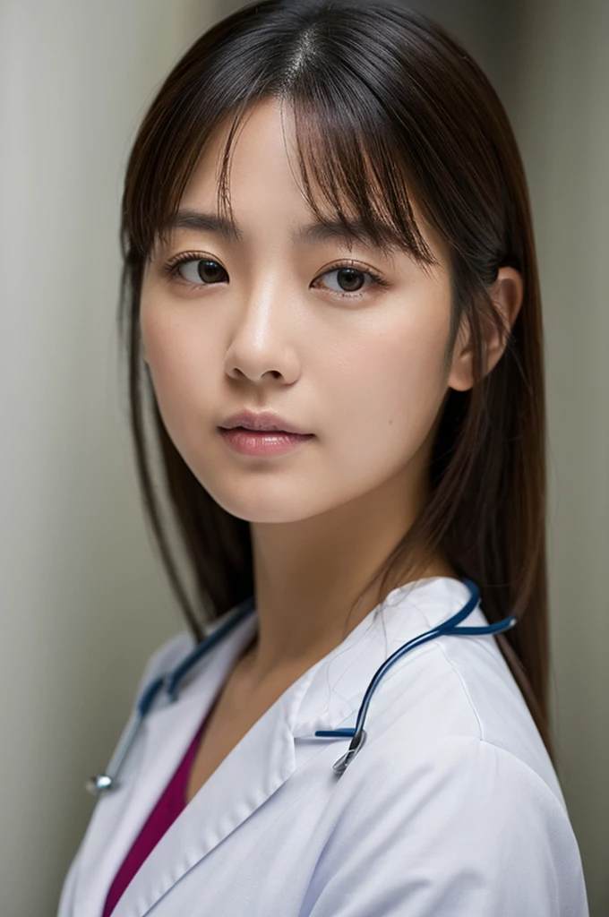 ((Highest quality)), ((masterpiece)), (detailed),Perfect Face,Japanese,Female doctor,White