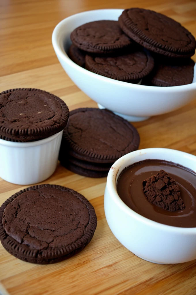 Pudin de chocolate con galletas oreo