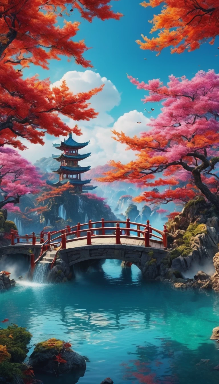 create an image demonstrating the style of ((Chunyu)) style, Surrealism, 8K HD, Vibrant colors, Clear focus, Extremely detailed, huge