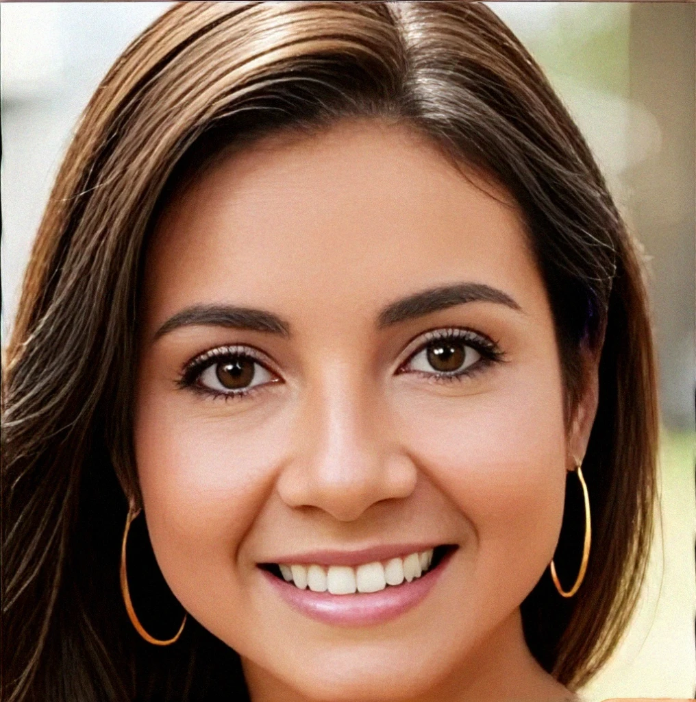 smiling woman in red dress with large hoop earrings and gold hoop earrings, alanis guillen, headshot photo, closeup headshot, closeup headshot portrait, headshot profile picture, headshot photograph, headshot portrait, lorena avarez, beautiful mexican woman, portrait image, close-up professional portrait, roxie vizcarra, karla ortiz, isabela moner, gorgeous latina face, nude perfect body