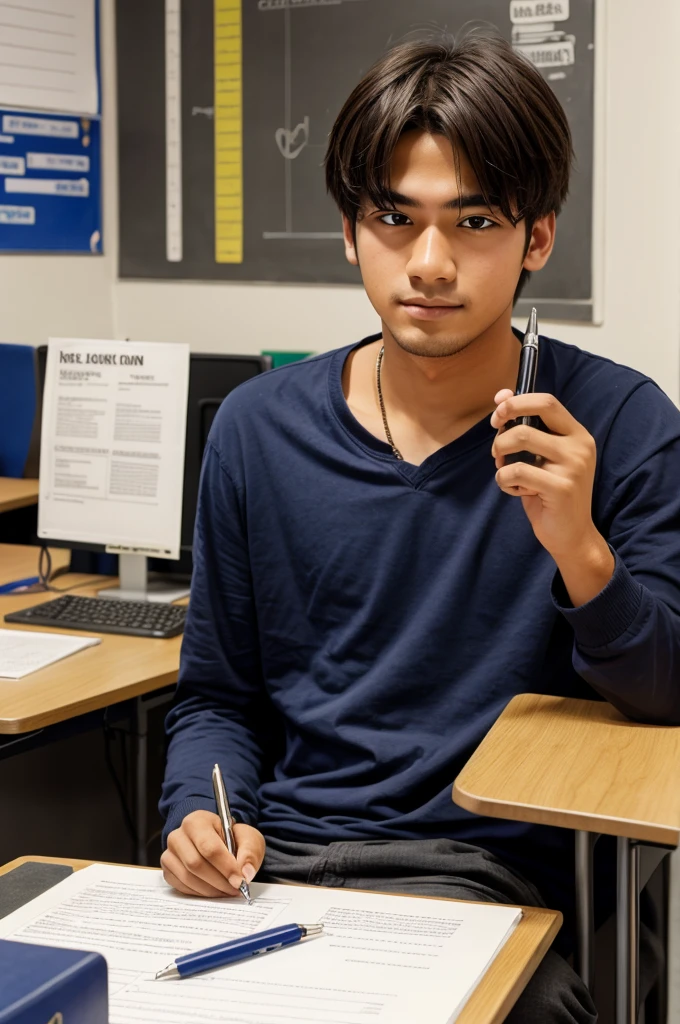 Create a student for losing his pen