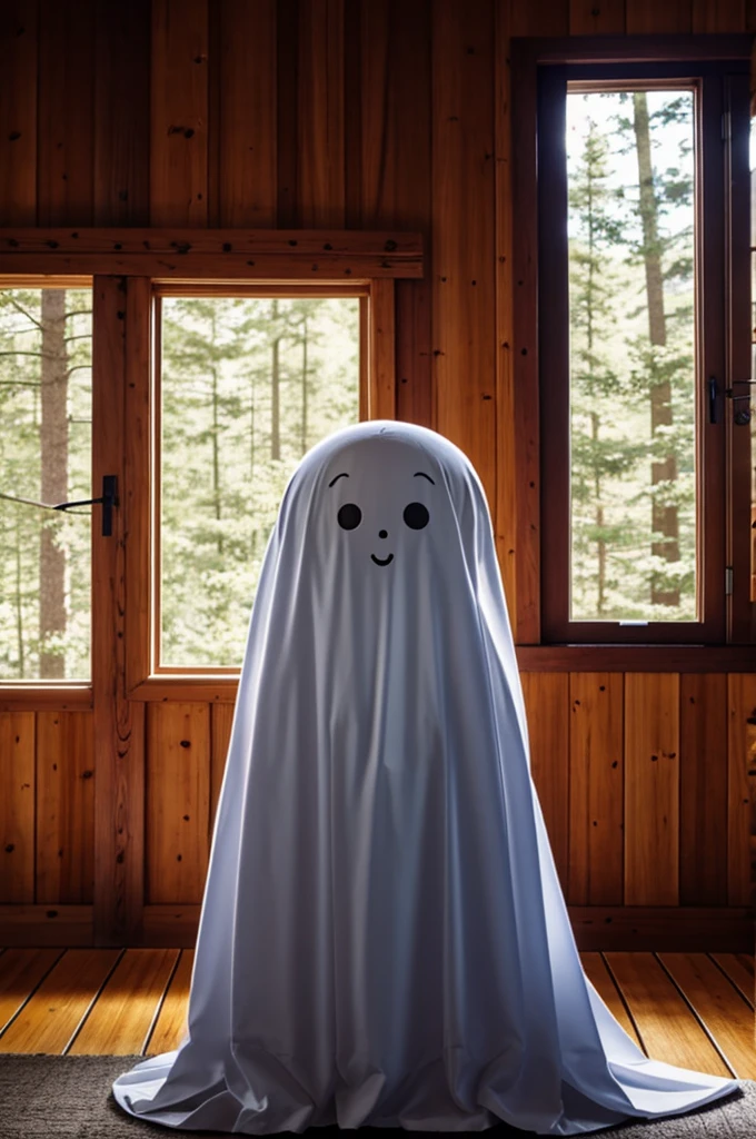 A ghost in a cabin anime