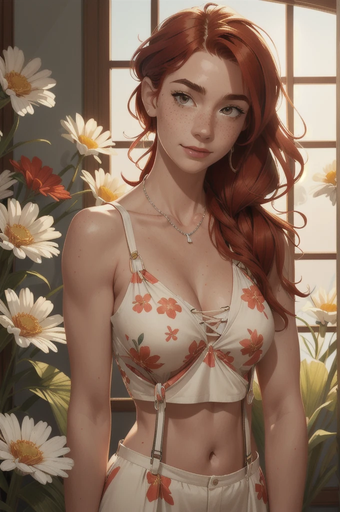 Hotel room. (joyful, playful smile:1.3).,(ultra realistic illustration:1.3).Sexy 23yo French woman, dyed red hair, green eyes. fit, natural perky breasts, perfect round ass, (suntan). (bangs, long hair:0.8), smoky eye, mascara, choker, black sheer lace lingerie, high heels. Masterpiece, best quality,(highly detailed:1.2),(detailed face and eyes:1.2), 8k wallpaper, depth of field, natural lighting. core shadows, high contrast, bokeh.(rule of thirds), cinematic, atmospheric, contrast, intricate